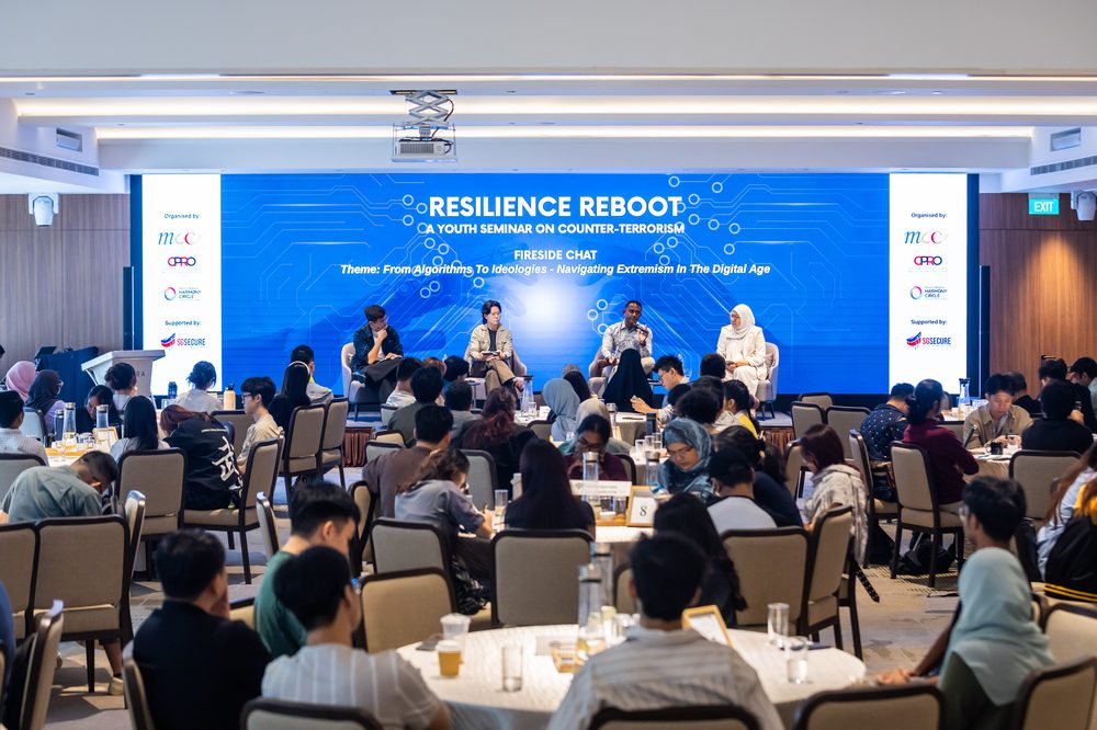 Panel discussion at the MCCY Resilience Reboot counter-terrorism seminar for youths