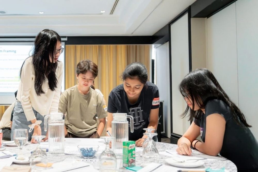 Facilitated table discussion at the OnePeople.sg Youth Advocacy Workshop